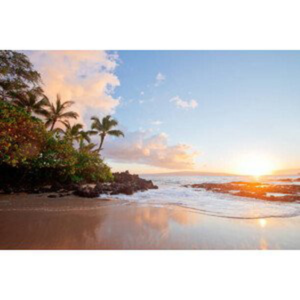 Umělecká fotografie sunset hawaii beach, M Swiet Productions, (40 x 26.7 cm)