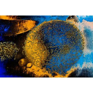 Ilustrace Macro shot of water oil emulsion, berkay, (40 x 26.7 cm)