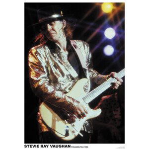 Plakát, Obraz - Stevie Ray Vaughan - Philadelphia 1986, (59.4 x 84 cm)