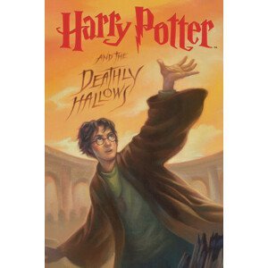 Umělecký tisk Harry Potter - Deathly Hallows book cover, (26.7 x 40 cm)