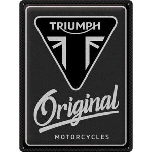 Plechová cedule Triumph - Original Motorcycles, 30x40 cm