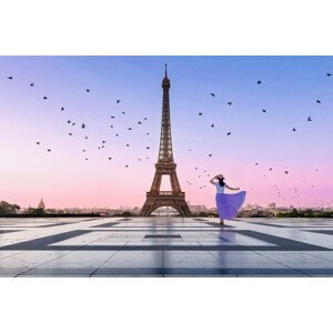 Umělecká fotografie Good Morning Eiffel, Kenneth Zeng, (40 x 26.7 cm)