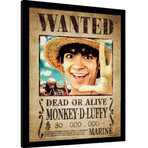 Obraz na zeď - One Piece Live Action - Luffy Wanted Poster