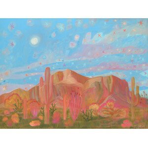 Ilustrace Colorful desert II, Eleanor Baker, (40 x 30 cm)