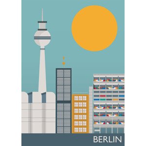 Ilustrace Berlin, Gail Myerscough, (30 x 40 cm)