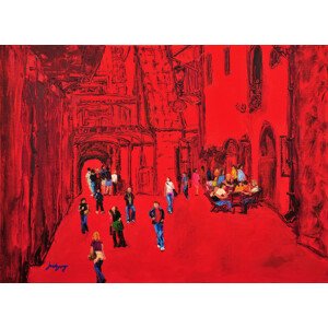 Ilustrace Town Red, Jukyong Park, (40 x 30 cm)