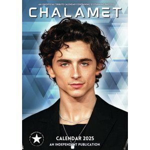 Kalendář 2025 Timothée Chalamet, A3