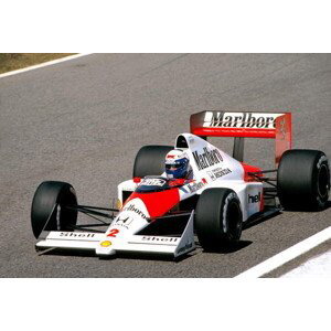 Fotografie Alain Prost driving a McLaren MP4/5, 1989, (40 x 26.7 cm)