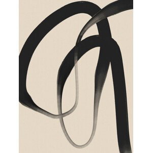 Ilustrace Black Strokes No 24, Treechild, (30 x 40 cm)