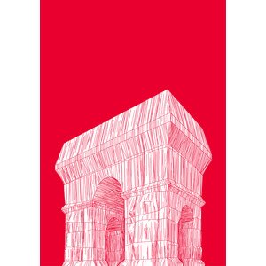 Ilustrace De triomphe wrapped, zaglono, (26.7 x 40 cm)