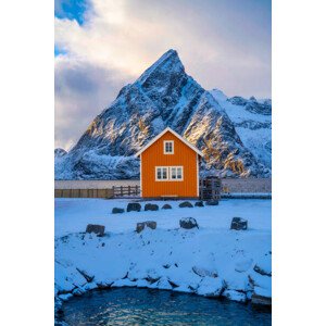 Fotografie Sakrisoy. Hamnoy. Sakrisøy village in Lofoten, TravelCouples, 26.7x40 cm