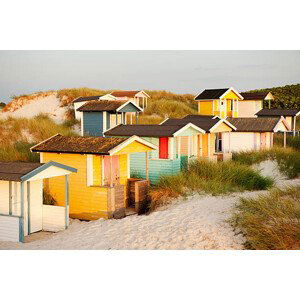 Fotografie Colorful bathing huts, Elliot Elliot, 40x26.7 cm