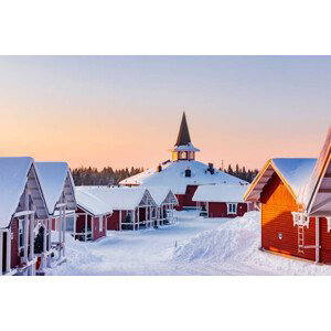 Fotografie Santa Claus village in Rovaniemi, Finland, maydays, 40x26.7 cm