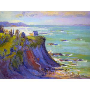 Ilustrace Colorful cliff, Dorothy Fagan, 40x30 cm