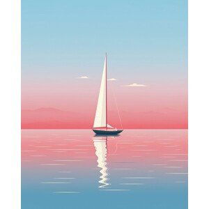 Ilustrace Sailing In Peace, Emiliano Deificus, 30x40 cm
