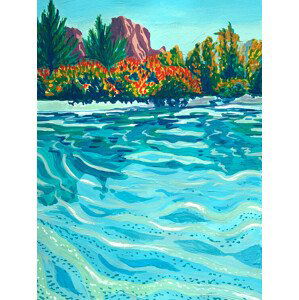 Ilustrace Sedona, Key and Sea Creative, 30x40 cm