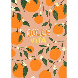 Ilustrace Dolce Vita a Oranges, Studio Dolci, 30x40 cm