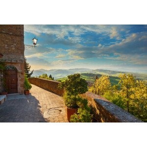 Fotografie Landscape in Tuscany, view from the, Peter Zelei Images, 40x26.7 cm