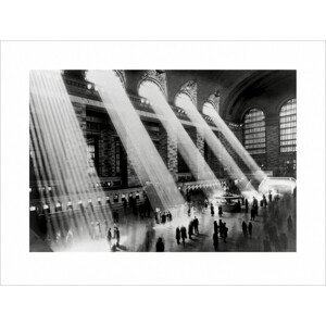Umělecký tisk New York - Grand central terminal, (80 x 60 cm)