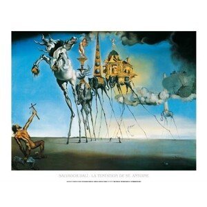 Umělecký tisk La Tentation De St.Antoine, Salvador Dalí, (30 x 24 cm)