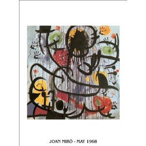 Umělecký tisk Květen 1968, Joan Miró, (50 x 70 cm)