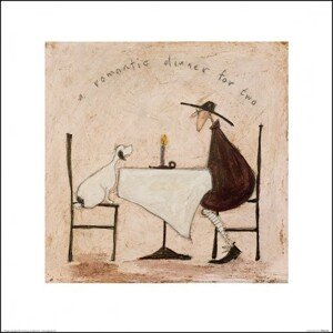 Umělecký tisk Sam Toft - A Romantic Dinner For Two, (40 x 40 cm)