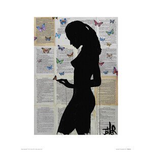 Umělecký tisk Loui Jover - Butterflies, (60 x 80 cm)