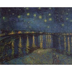 Vincent van Gogh - Obrazová reprodukce Starry Night over the Rhone, 1888, (40 x 30 cm)