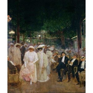 Jean Beraud - Obrazová reprodukce The Gardens of Paris, or The Beauties of the Night, (35 x 40 cm)