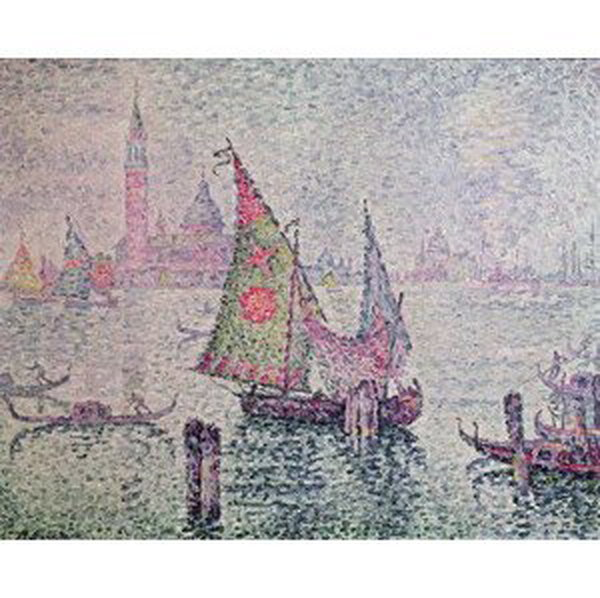 Paul Signac - Obrazová reprodukce The Green Sail, Venice, 1904, (40 x 30 cm)