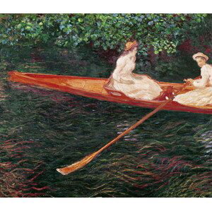 Claude Monet - Obrazová reprodukce Boating on the river Epte, c.1889-1890, (40 x 35 cm)