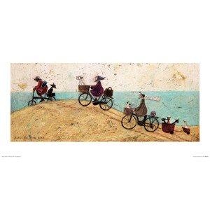 Umělecký tisk Sam Toft - Electric Bike Ride, Sam Toft, (60 x 30 cm)