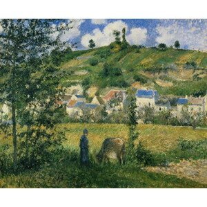Camille Pissarro - Obrazová reprodukce Landscape at Chaponval, 1880, (40 x 35 cm)