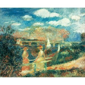 Pierre Auguste Renoir - Obrazová reprodukce The banks of the Seine at Argenteuil, 1880, (40 x 35 cm)