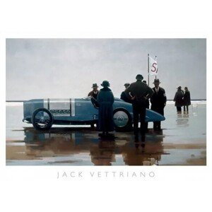 Umělecký tisk Jack Vettriano - Pendine Beach, (70 x 50 cm)