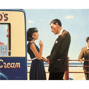 Umělecký tisk Jack Vettriano - The Lying Game, (50 x 46 cm)