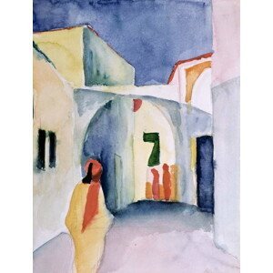 August Macke - Obrazová reprodukce A Glance Down an Alley, (30 x 40 cm)