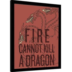 Obraz na zeď - Hra o Trůny (Game of Thrones) - Fire Cannot Kill The Dragon
