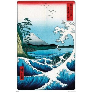 Plakát, Obraz - Hiroshige - The Sea At Satta, (61 x 91.5 cm)