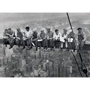 Plakát, Obraz - Lunch on a skyscraper, (91.5 x 61 cm)