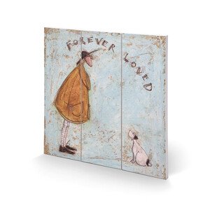 Dřevěný obraz Sam Toft - Forever Loved, (30 x 30 cm)