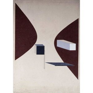 Lissitzky, Eliezer (El) Markowich - Obrazová reprodukce Proun N 90 (Ismenbuch), 1925, (30 x 40 cm)