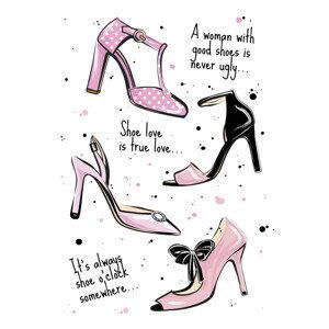 Ilustrace Shoe quote, Martina Pavlova, (30 x 40 cm)