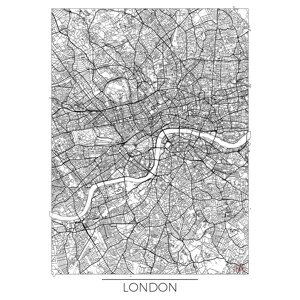 Mapa London, Hubert Roguski, (30 x 40 cm)