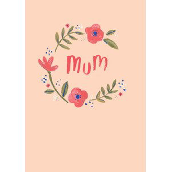 Ilustrace Mum floral wreath, Laura Irwin, (26.7 x 40 cm)