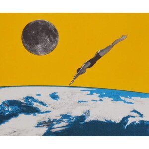 Storno, Anne - Obrazová reprodukce The space dive, 2016,, (40 x 35 cm)