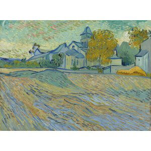Vincent van Gogh - Obrazová reprodukce View of Asylum and Saint-Remy Chapel, (40 x 30 cm)