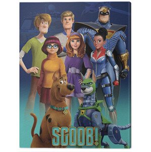 Obraz na plátně Scoob! - Scooby Gang and Falcon Force, (60 x 80 cm)