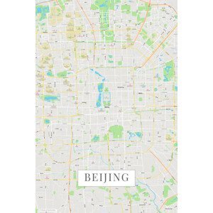 Mapa Peking color, (26.7 x 40 cm)