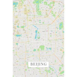 Mapa Peking color, (26.7 x 40 cm)